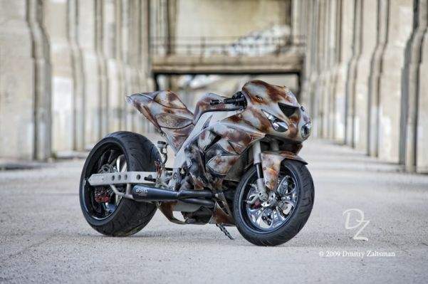 Kawasaki Ninja ZX-10R rat bike by Altered Chrome Garage